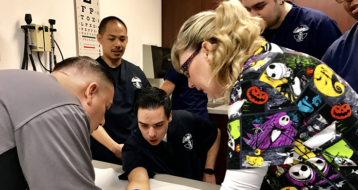 X-Ray Technician School Students Cross-Training as Medical Assistants