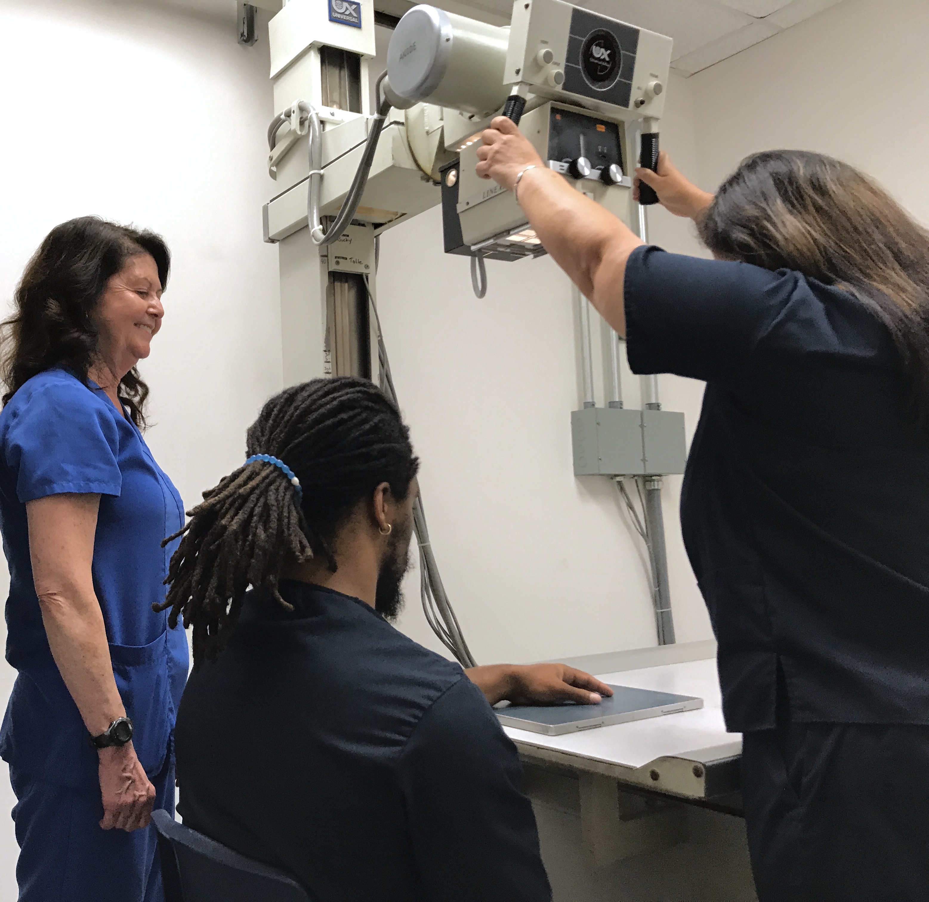 students learn hands-on in our orange county x-ray technician school