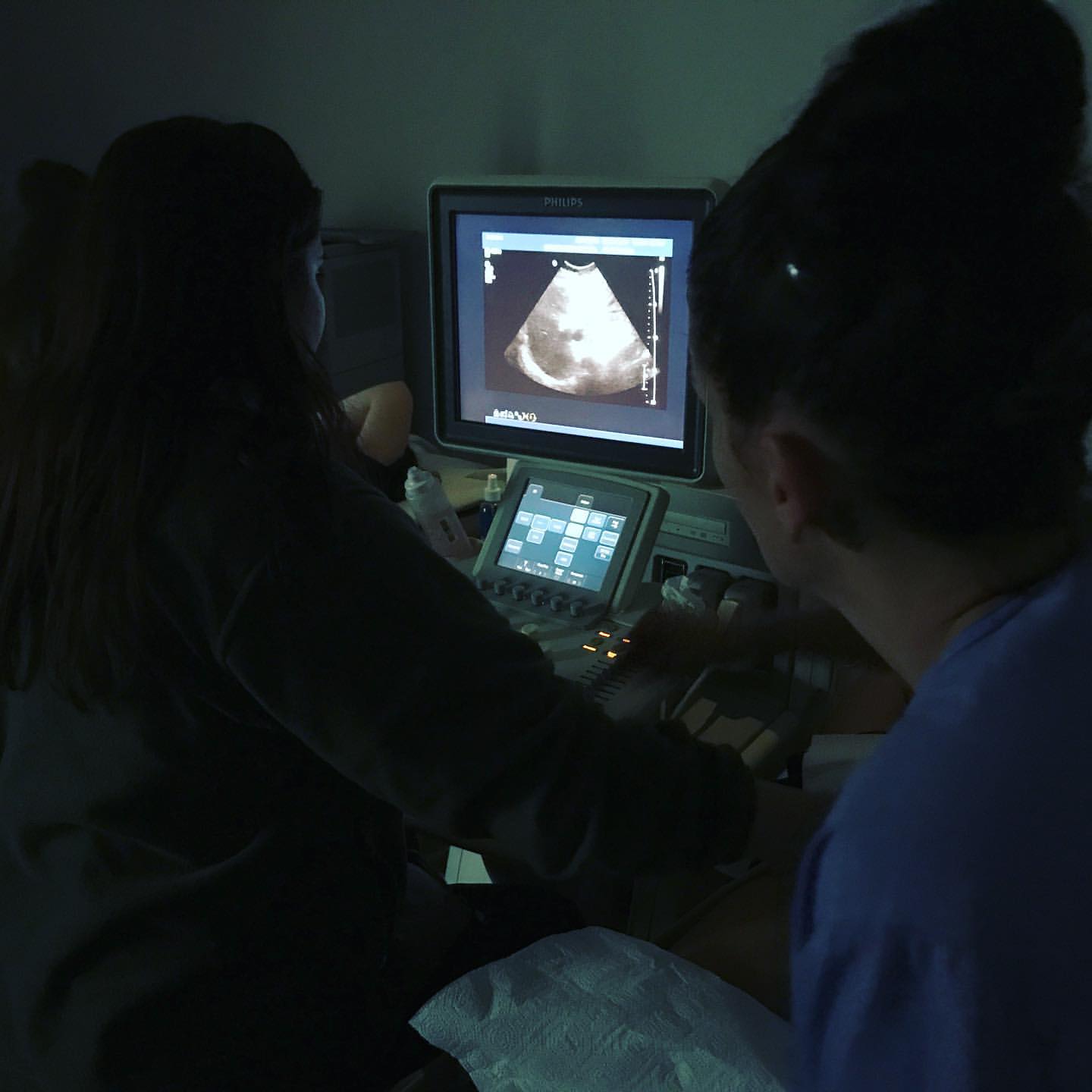 Ultrasound/Vascular Tech class at Modern Technology School